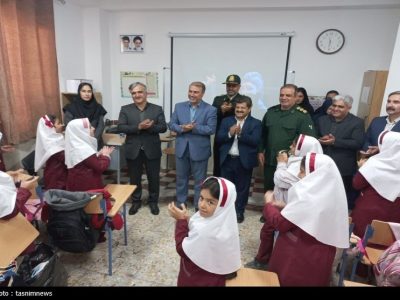 دانش‌آموزان سنندجی طعم مدرسه جدید را چشیدند تصویر