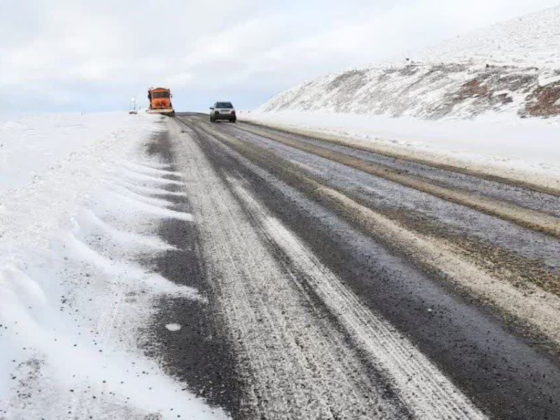 بارش برف در تبریز