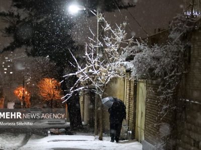 بارش شبانه اولین برف زمستانی در تبریز – آژانس خبری  ملت آزاد آنلاین |