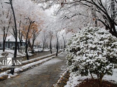 بارش برف و باران در بیشتر مناطق کشور