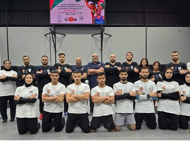 همبستگی روی تشک؛ پایان نخستین فاز توسعه ملی کشتی فلسطین با حمایت UWW