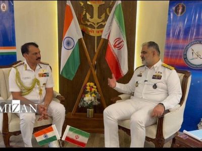 دیدار فرمانده نیروی دریایی ارتش جمهوری اسلامی ایران با فرمانده نیروی دریایی هند