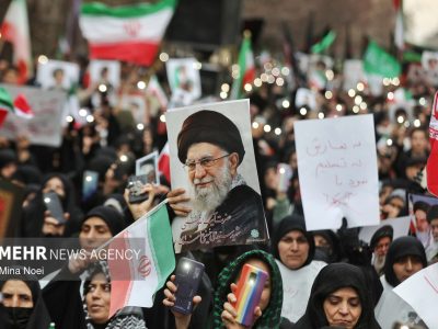 عزاداری دسته‌جات حسینی تبریز در سوگ رهبر شهید