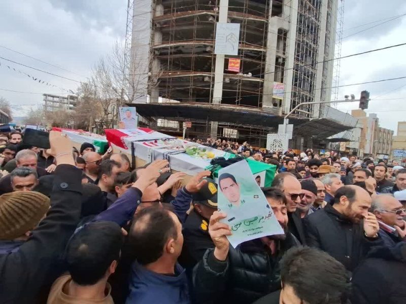 پیکر پاک چهار شهید نیروی انتظامی در مرند تشییع شد – آژانس خبری  ملت آزاد آنلاین |