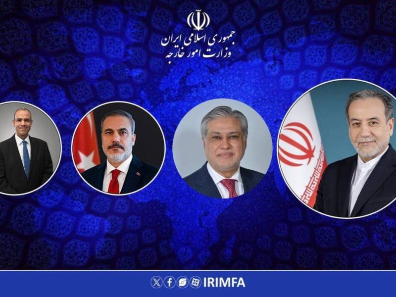 گفت‌وگوی تلفنی عراقچی با وزیران امور خارجه ترکیه، مصر و پاکستان