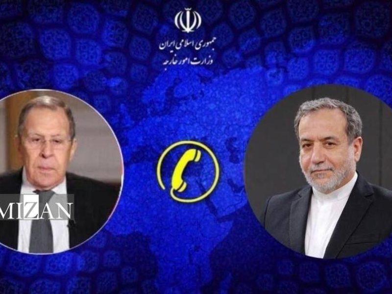 تماس تلفنی وزرای امور خارجه جمهوری اسلامی ایران و روسیه