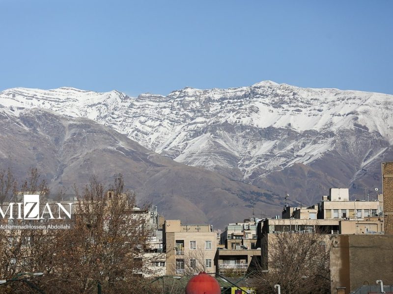 کاهش نسبی دمای هوا در تهران