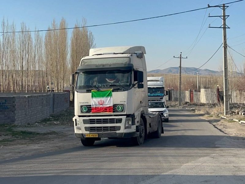 برگزاری رژه خودرویی در دهستان بنه‌کهل به مناسبت روز جمهوری اسلامی