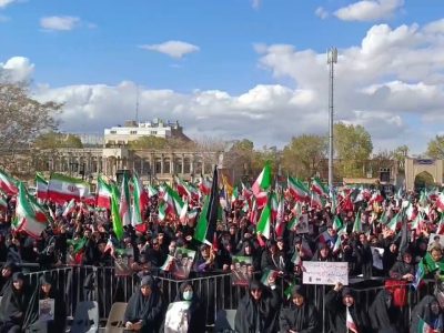 تجمع بانوان تبریز به مناسبت چهلمین روز شهادت قائد امت