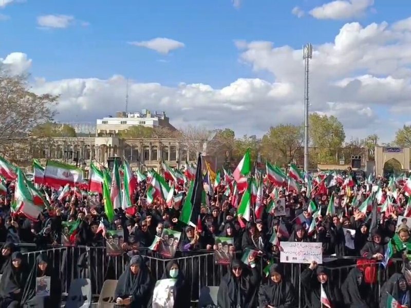 تجمع بانوان تبریز به مناسبت چهلمین روز شهادت قائد امت