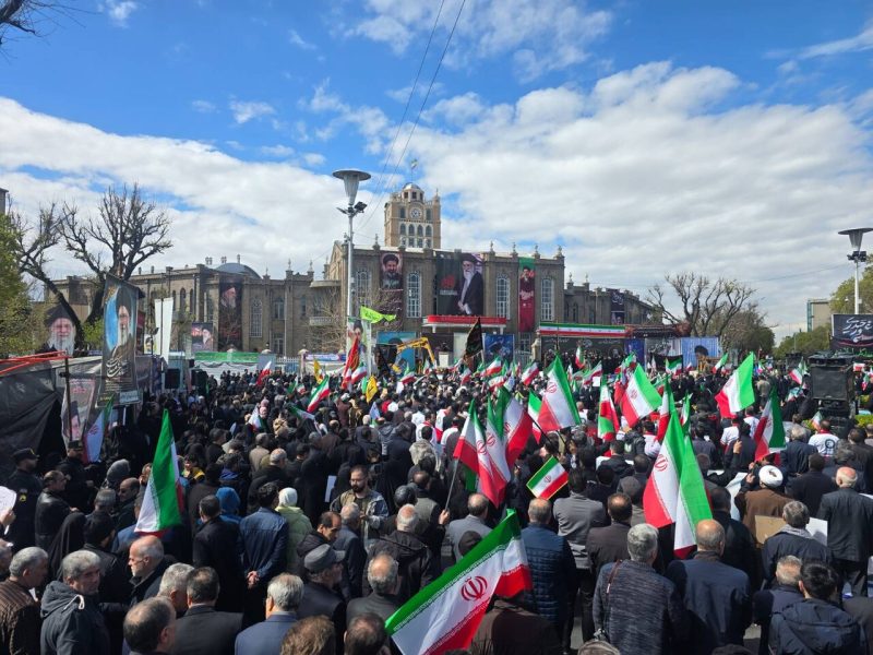 مراسم بزرگداشت چهلمین روز شهادت رهبر فرزانه انقلاب در تبریز آغاز شد