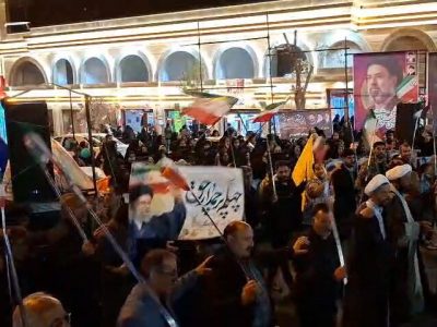 مردم شهرستان هریس همچنان پای کار انقلاب ایستاده‌اند