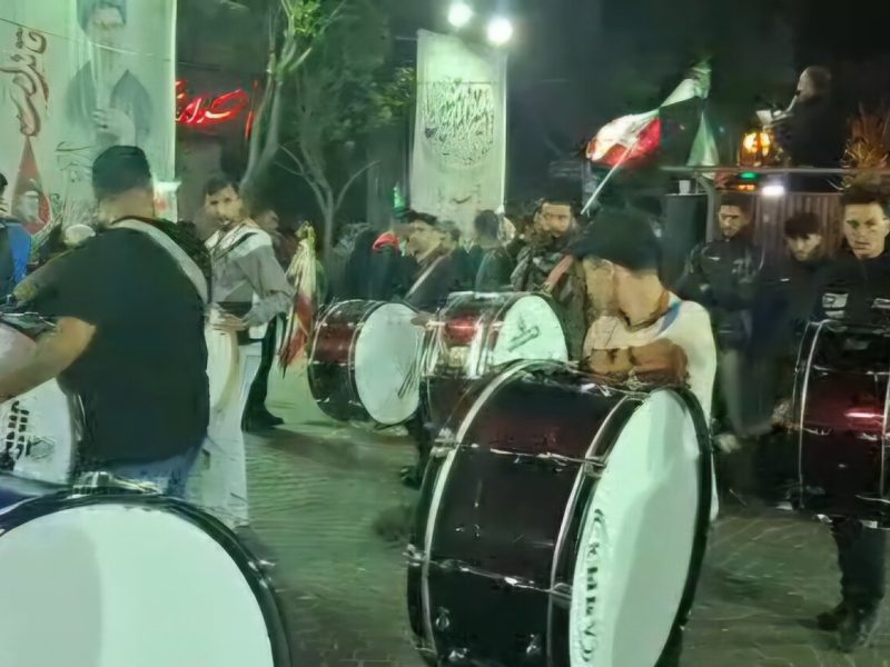 تداوم حضور مردم تبریز در دسته‌های حسینی در بیعت با رهبری