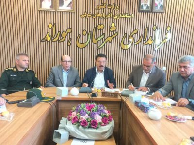 روند اجرای پروژه‌های عمرانی در شهرستان هوراند بررسی شد