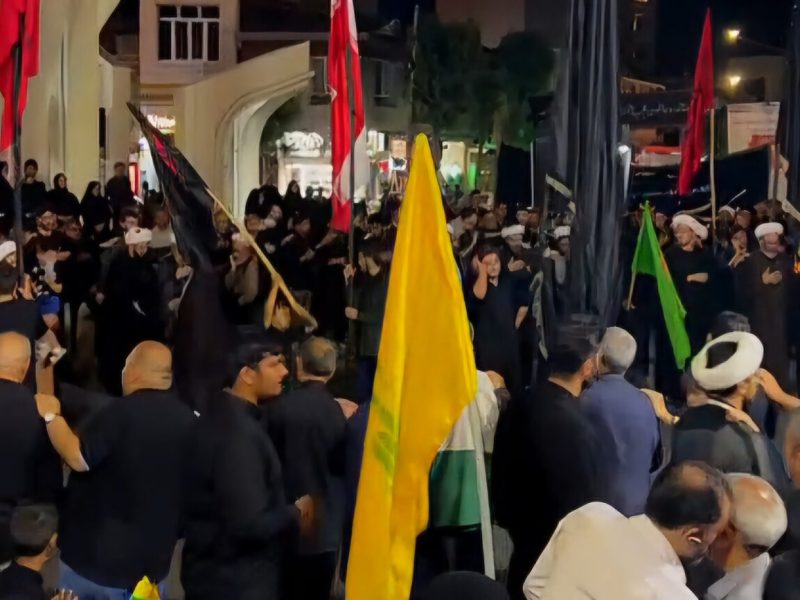 سوگواری بنابی‌ها در فراق رهبرشهید و ایام شهادت اباعبدالله الحسین(ع)