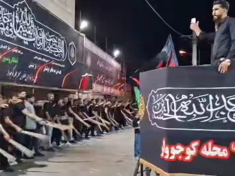 حضور مدیرکل تبلیغات اسلامی آذربایجان‌شرقی در دسته جات حسینی تبریز