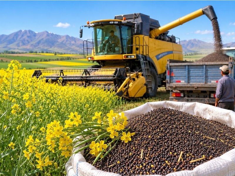 اینفوگرافیک؛ گزارش آماری برداشت کلزا و گندم در آذربایجان شرقی