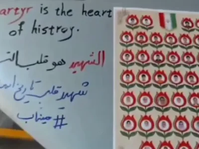پهپادی که به‌یاد دانش‌آموزان شهید مینابی پرتاب شد