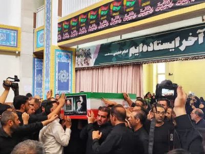آیین وداع با پیکر شهید «محمود ملاجباری» در تبریز برگزار شد