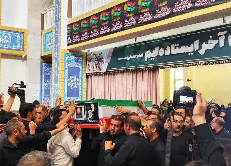 آیین وداع با پیکر شهید «محمود ملاجباری» در تبریز برگزار شد